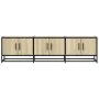 Mueble TV metal y madera ingeniería roble Sonoma 150x35x41 cm von , TV-Möbel - Ref: Foro24-848860, Preis: 103,07 €, Rabatt: %