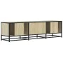 Mueble TV metal y madera ingeniería roble Sonoma 150x35x41 cm von , TV-Möbel - Ref: Foro24-848860, Preis: 103,07 €, Rabatt: %