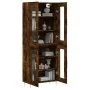 Aparador alto madera contrachapada roble ahumado 69,5x34x180 cm by , Sideboards - Ref: Foro24-3198270, Price: 165,94 €, Disco...