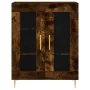 Aparador alto madera contrachapada roble ahumado 69,5x34x180 cm by , Sideboards - Ref: Foro24-3198270, Price: 165,94 €, Disco...