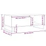 Mesa de centro madera de ingeniería envejecida 90x50x36,5 cm by , Coffee table - Ref: Foro24-857338, Price: 83,60 €, Discount: %