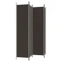 Biombo divisor de 4 paneles de tela marrón 200x220 cm by , Room dividers - Ref: Foro24-350199, Price: 36,31 €, Discount: %