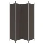 Biombo divisor de 4 paneles de tela marrón 200x220 cm by , Room dividers - Ref: Foro24-350199, Price: 36,31 €, Discount: %