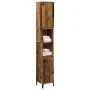 Armario de baño madera de ingeniería envejecida 30x30x190 cm de , Tocadores de baño - Ref: Foro24-857105, Precio: 77,63 €, De...