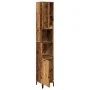 Armario de baño madera de ingeniería envejecida 30x30x190 cm de , Tocadores de baño - Ref: Foro24-857105, Precio: 77,63 €, De...