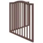 Puerta para perros plegable 2 paneles álamo marrón roble 160 cm by , Dog kennels and fences - Ref: Foro24-352232, Price: 39,7...
