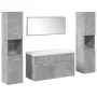 Set muebles de baño 5 piezas madera ingeniería gris hormigón von , Badezimmermöbel - Ref: Foro24-3324887, Preis: 335,94 €, Ra...