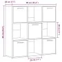 Estantería de madera de ingeniería roble artisan 90x28x90 cm by , Bookcases and shelves - Ref: Foro24-856059, Price: 105,19 €...