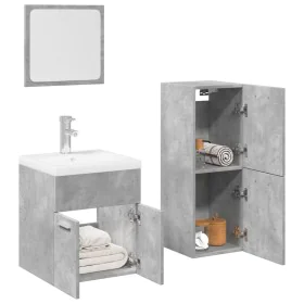 Set muebles de baño 2 piezas madera contrachapada gris hormigón von , Badezimmermöbel - Ref: Foro24-3324870, Preis: 81,15 €, ...