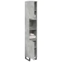 Armario de baño madera contrachapada gris hormigón 30x30x190 cm de , Tocadores de baño - Ref: Foro24-857201, Precio: 78,64 €,...