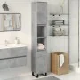 Armario de baño madera contrachapada gris hormigón 30x30x190 cm de , Tocadores de baño - Ref: Foro24-857201, Precio: 78,64 €,...