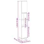 Armario de baño madera contrachapada gris hormigón 30x30x190 cm de , Tocadores de baño - Ref: Foro24-857201, Precio: 78,64 €,...