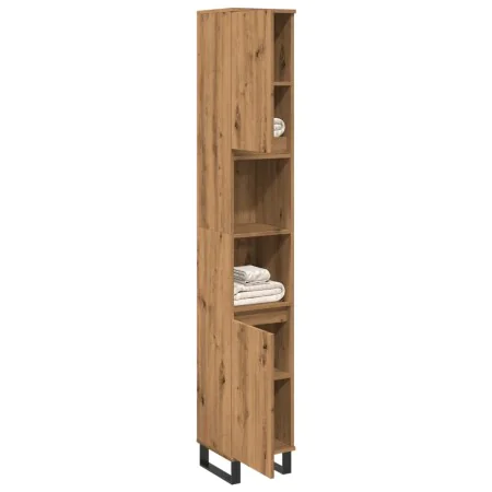 Armario de baño madera contrachapada roble artisan 30x30x190 cm von , Badezimmerwaschtische - Ref: Foro24-857203, Preis: 101,...