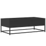 Mesa de centro de madera ingeniería y metal negro 100x50x35 cm by , Coffee table - Ref: Foro24-848779, Price: 66,44 €, Discou...
