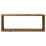 Estantes cubo de pared 6 uds madera envejecida 60x15x23 cm by , Shelves and shelves - Ref: Foro24-856588, Price: 57,74 €, Dis...