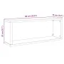 Estantes cubo de pared 6 uds madera envejecida 60x15x23 cm by , Shelves and shelves - Ref: Foro24-856588, Price: 57,74 €, Dis...