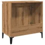 Mueble de lavabo madera de ingeniería roble artisan 58x33x60 cm de , Tocadores de baño - Ref: Foro24-857118, Precio: 59,13 €,...