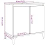 Mueble de lavabo madera de ingeniería roble artisan 58x33x60 cm de , Tocadores de baño - Ref: Foro24-857118, Precio: 59,13 €,...