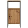 Mesita de noche madera de ingeniería roble artisan 41x31x80 cm de , Mesitas de noche - Ref: Foro24-857248, Precio: 50,72 €, D...