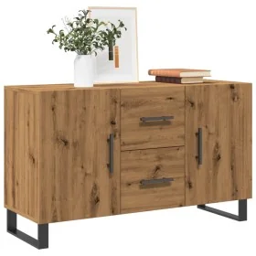 Aparador de madera de ingeniería roble artisan 100x36x60 cm by , Sideboards - Ref: Foro24-857325, Price: 131,50 €, Discount: %