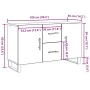 Aparador de madera de ingeniería roble artisan 100x36x60 cm de , Aparadores - Ref: Foro24-857325, Precio: 131,45 €, Descuento: %