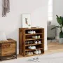 Mueble zapatero madera ingeniería madera envejecida 60x35x70 cm by , Shoe racks and shoe organizers - Ref: Foro24-856700, Pri...