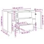 Aparador madera de ingeniería madera envejecida 120x41x75 cm by , Sideboards - Ref: Foro24-856794, Price: 166,01 €, Discount: %