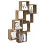 Estante cubo de pared madera ingeniería roble 90x15x119,5 cm by , Shelves and shelves - Ref: Foro24-856597, Price: 50,84 €, D...