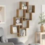 Estante cubo de pared madera ingeniería roble 90x15x119,5 cm by , Shelves and shelves - Ref: Foro24-856597, Price: 50,84 €, D...