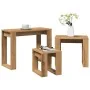Mesas apilables 3 uds madera de ingeniería roble artisan by , Side tables - Ref: Foro24-856679, Price: 57,35 €, Discount: %