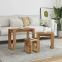 Mesas apilables 3 uds madera de ingeniería roble artisan by , Side tables - Ref: Foro24-856679, Price: 57,35 €, Discount: %