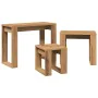 Mesas apilables 3 uds madera de ingeniería roble artisan by , Side tables - Ref: Foro24-856679, Price: 57,35 €, Discount: %