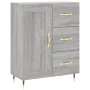 Aparador alto madera contrachapada gris sonoma 69,5x34x180 cm de , Aparadores - Ref: Foro24-3190003, Precio: 145,55 €, Descue...