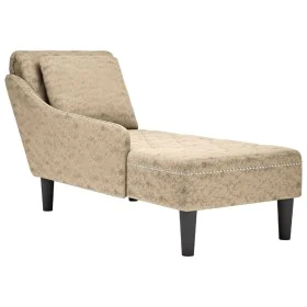 Tumbona almohada reposabrazo derecho cuero sintético gris claro de , Divanes - Ref: Foro24-4009857, Precio: 137,96 €, Descuen...