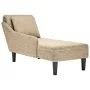 Tumbona almohada reposabrazo derecho cuero sintético gris claro by , Daybeds - Ref: Foro24-4009857, Price: 137,96 €, Discount: %