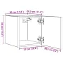 Mueble de pared para TV madera envejecida 30,5x30x30 cm von , TV-Möbel - Ref: Foro24-856412, Preis: 29,20 €, Rabatt: %