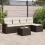 Set sofás de jardín 6 piezas y cojines ratán sintético marrón von , Gartensets - Ref: Foro24-3325379, Preis: 374,65 €, Rabatt: %