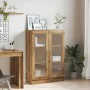 Armario de madera de ingeniería roble artisan 82,5x30,5x115 cm de , Librerías y estanterías - Ref: Foro24-856157, Precio: 113...