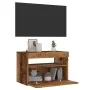 Mueble TV luces LED madera ingeniería envejecida 60x35x40 cm by , TV Furniture - Ref: Foro24-856309, Price: 51,57 €, Discount: %