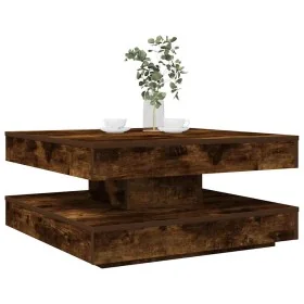 Mesa de centro giratoria 360 grados roble ahumado 70x70x34,5 cm by , Coffee table - Ref: Foro24-858483, Price: 84,58 €, Disco...