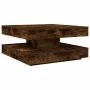 Mesa de centro giratoria 360 grados roble ahumado 70x70x34,5 cm von , Couchtisch - Ref: Foro24-858483, Preis: 84,58 €, Rabatt: %
