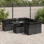 Set de sofás de jardín con cojines 9 pzas ratán sintético negro by , Garden sets - Ref: Foro24-3326126, Price: 619,63 €, Disc...