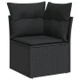 Set de sofás de jardín con cojines 9 pzas ratán sintético negro by , Garden sets - Ref: Foro24-3326126, Price: 619,63 €, Disc...