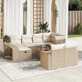 Set de sofás de jardín 11pzas con cojines ratán sintético beige von , Gartensets - Ref: Foro24-3326082, Preis: 674,12 €, Raba...
