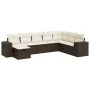 Set sofás de jardín 8 piezas y cojines ratán sintético marrón de , Conjuntos de jardín - Ref: Foro24-3325739, Precio: 517,67 ...
