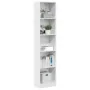 Estantería madera de ingeniería blanco brillo 40x24x176 cm de , Librerías y estanterías - Ref: Foro24-858305, Precio: 70,37 €...