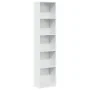 Estantería madera de ingeniería blanco brillo 40x24x176 cm de , Librerías y estanterías - Ref: Foro24-858305, Precio: 70,37 €...
