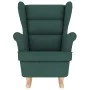 Silla mecedora de tela verde oscuro 74x90x102 cm de , Sillones - Ref: Foro24-4016924, Precio: 217,18 €, Descuento: %
