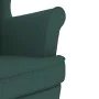 Silla mecedora de tela verde oscuro 74x90x102 cm de , Sillones - Ref: Foro24-4016924, Precio: 217,18 €, Descuento: %