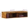 Mueble de TV de pared madera maciza de acacia 80x30x19 cm von , CD- und DVD-Speicher - Ref: Foro24-4017478, Preis: 69,05 €, R...
